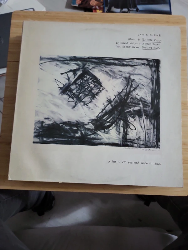 David Byrne: Music for the Knee Plays, original Innenhülle LP
