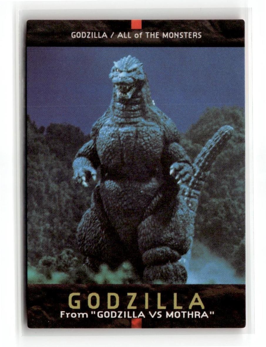 Carta Giappone Godzilla Kaiju Toho Carddass Bandai 1996 Tutti i Mostri