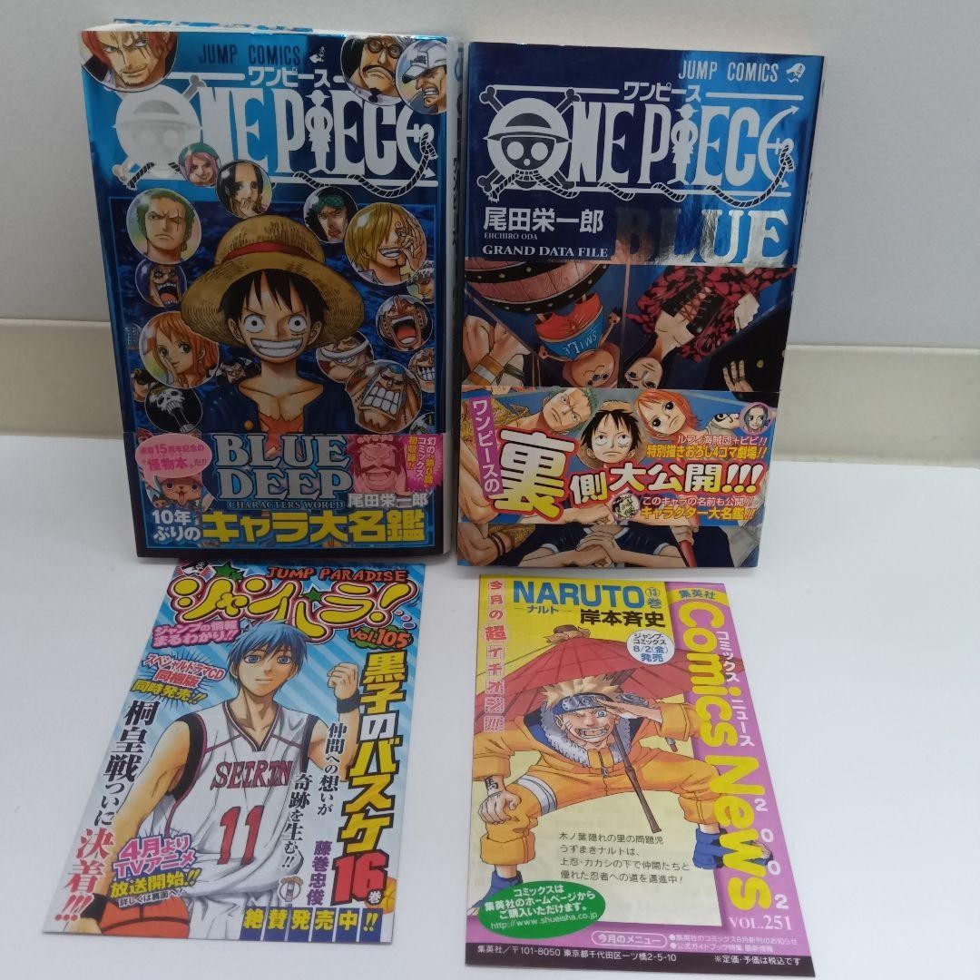 Con Libretto Prima Edizione ONE PIECE Blu Blu Profondo Set di 2
