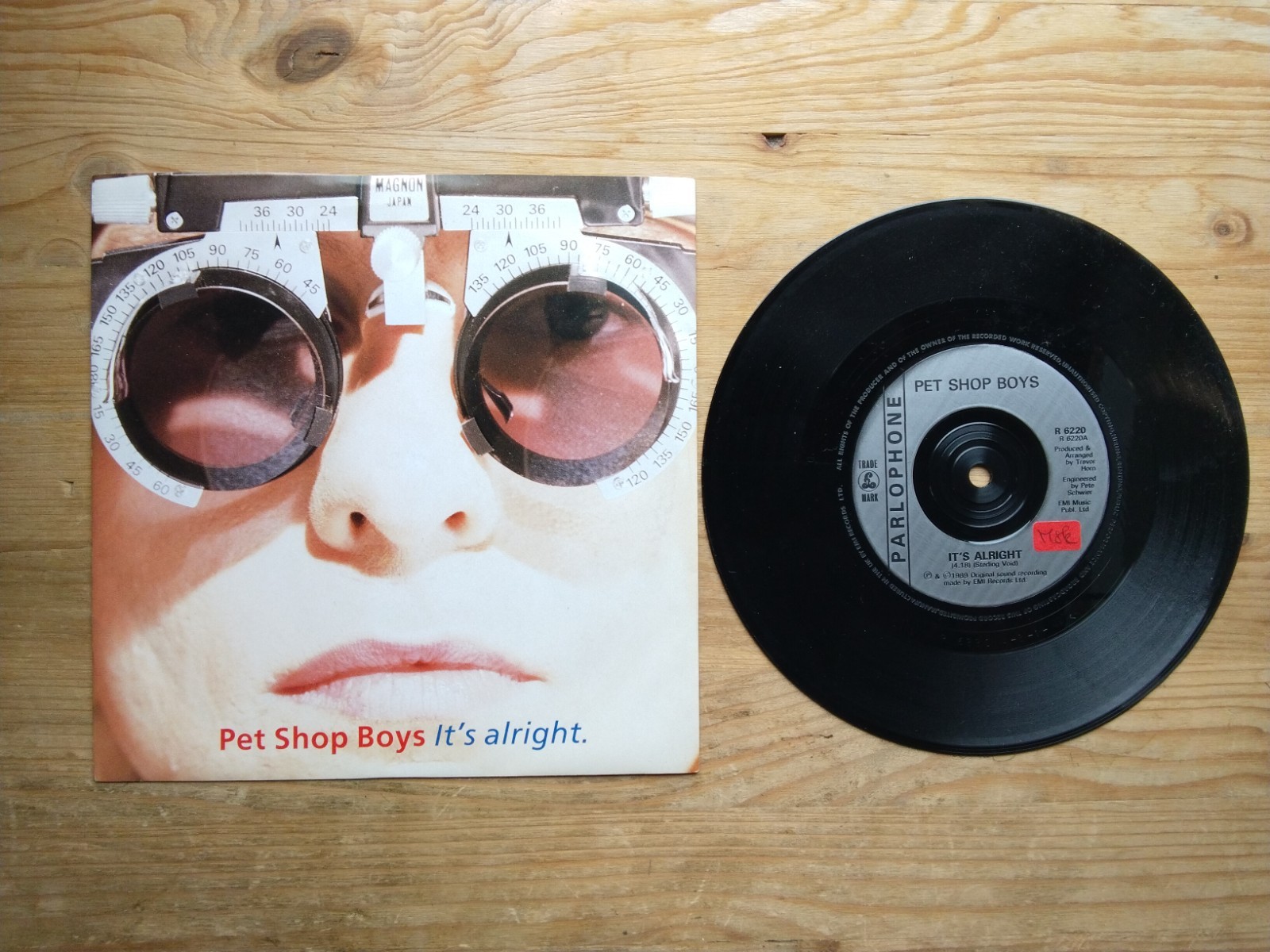 Pet Shop Boys It's Alright Very Good+ 7" Single Vinyl Record R6220 (AK)