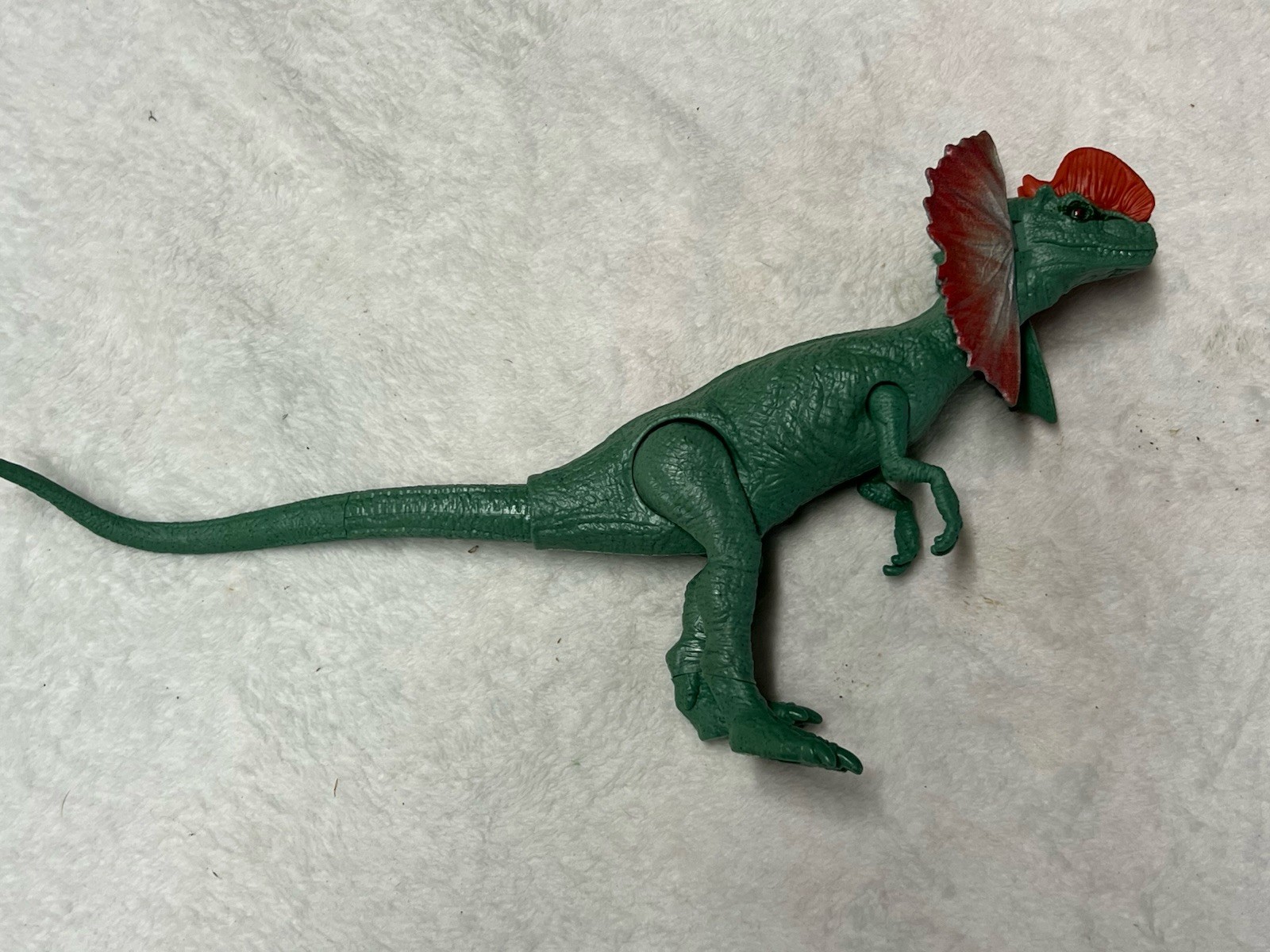 Jurassic World Mattel 14" Basic Dilophosaurus Green - Rara - Figura di dinosauro