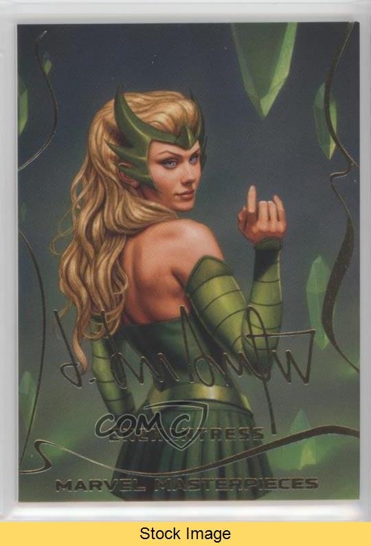 2022 Upper Deck Marvel Masterpieces Gold Foil Level 1 Enchantress #24 READ 0y9e