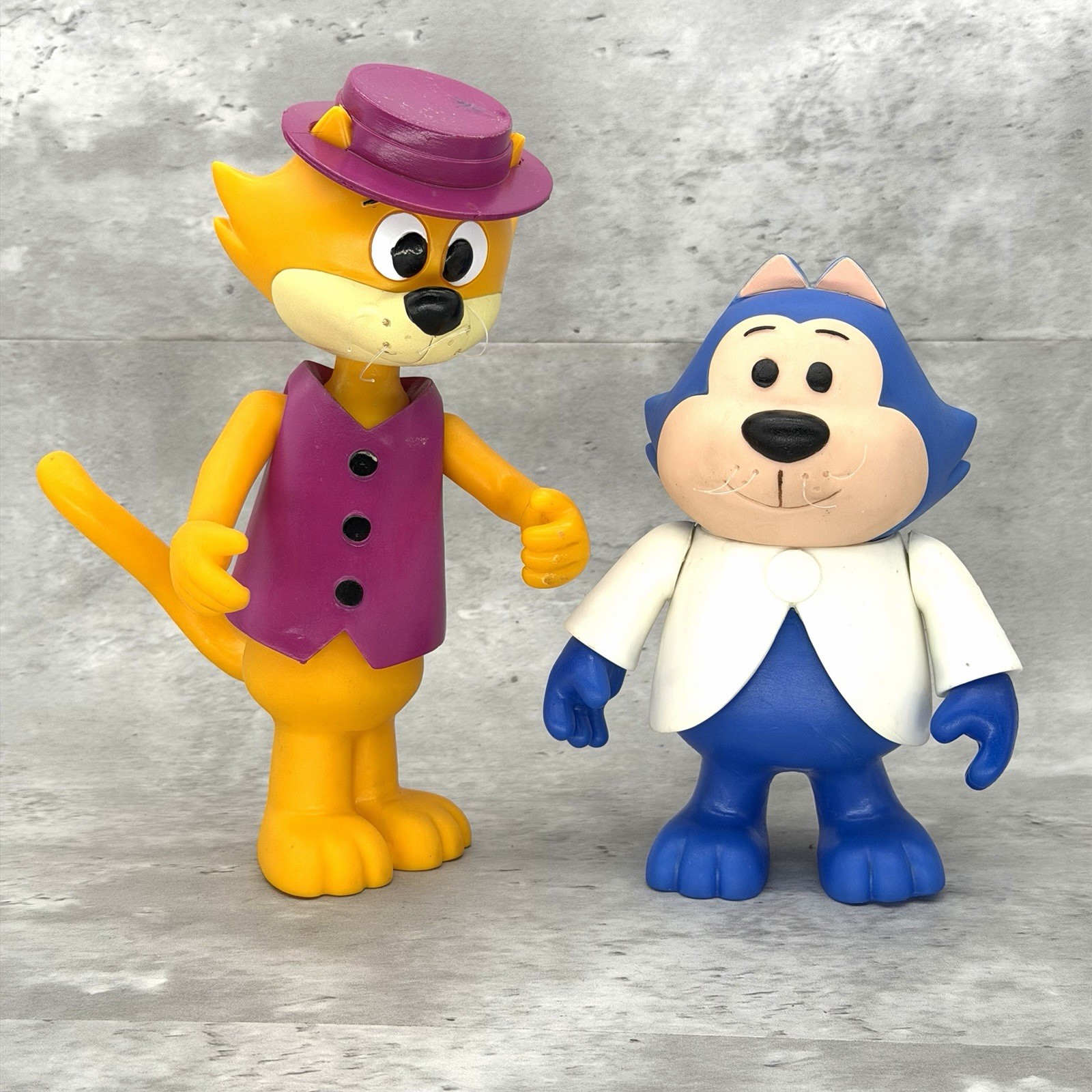 Figurine vintage 10” Top Cat e 8” Benny The Ball Bootleg Hanna Barbera Artoy