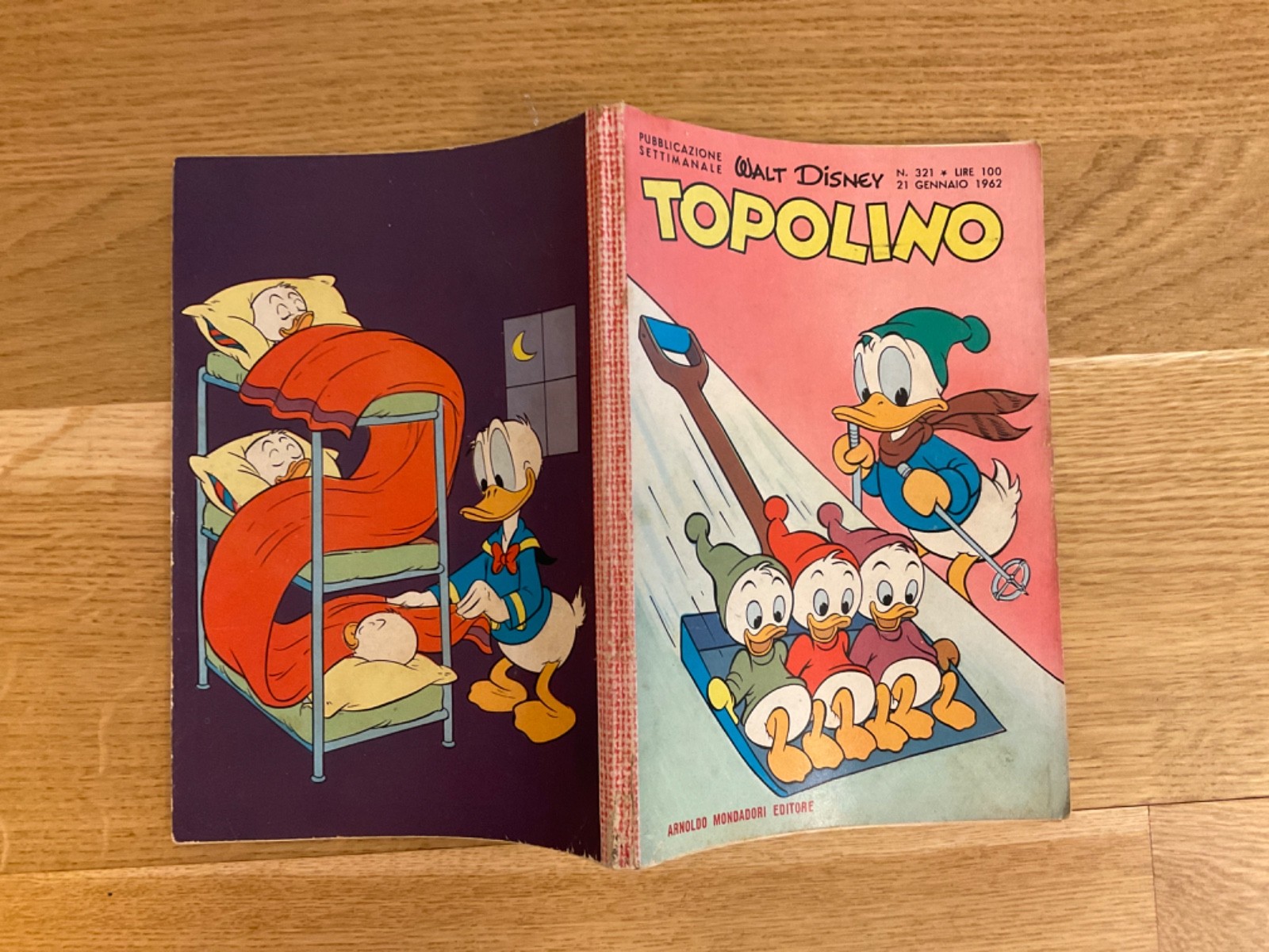 TOPOLINO LIBRETTO N.321 MONDADORI DISNEY 1962 SI BOLLINO, SI FIGURINE
