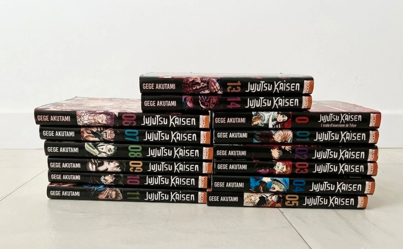 14 tomes du manga Jujutsu Kaisen (tome 0 à 14 excepté le 12)