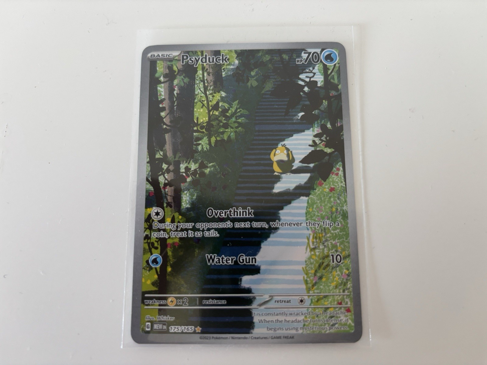 Pokemon TCG Psyduck Illustration IR 175/165, 151 Scarlet Violet English NM