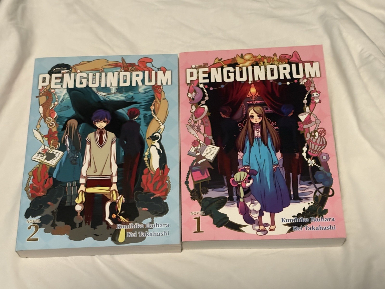 Mawaru Penguindrum Light Novel Volume 1 e 2 Seven Seas Entertainment Usato 