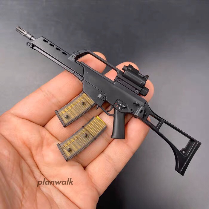 1Set Arma Unica G36K Pistola Soldatino Plastica per Modellino 12" Corpo 1/6