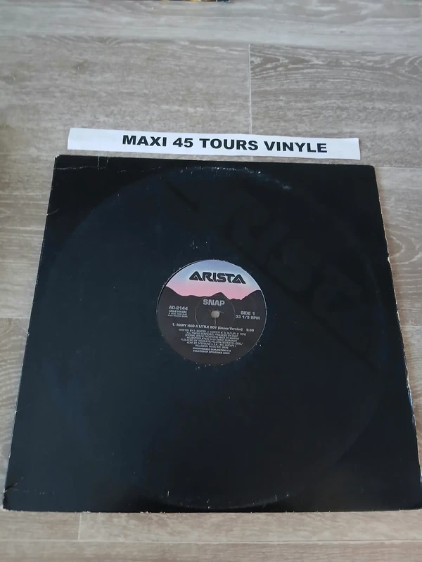 Snap : Mary had a little boy 1990 Usa 12" Maxi 33 Tours Vinyle