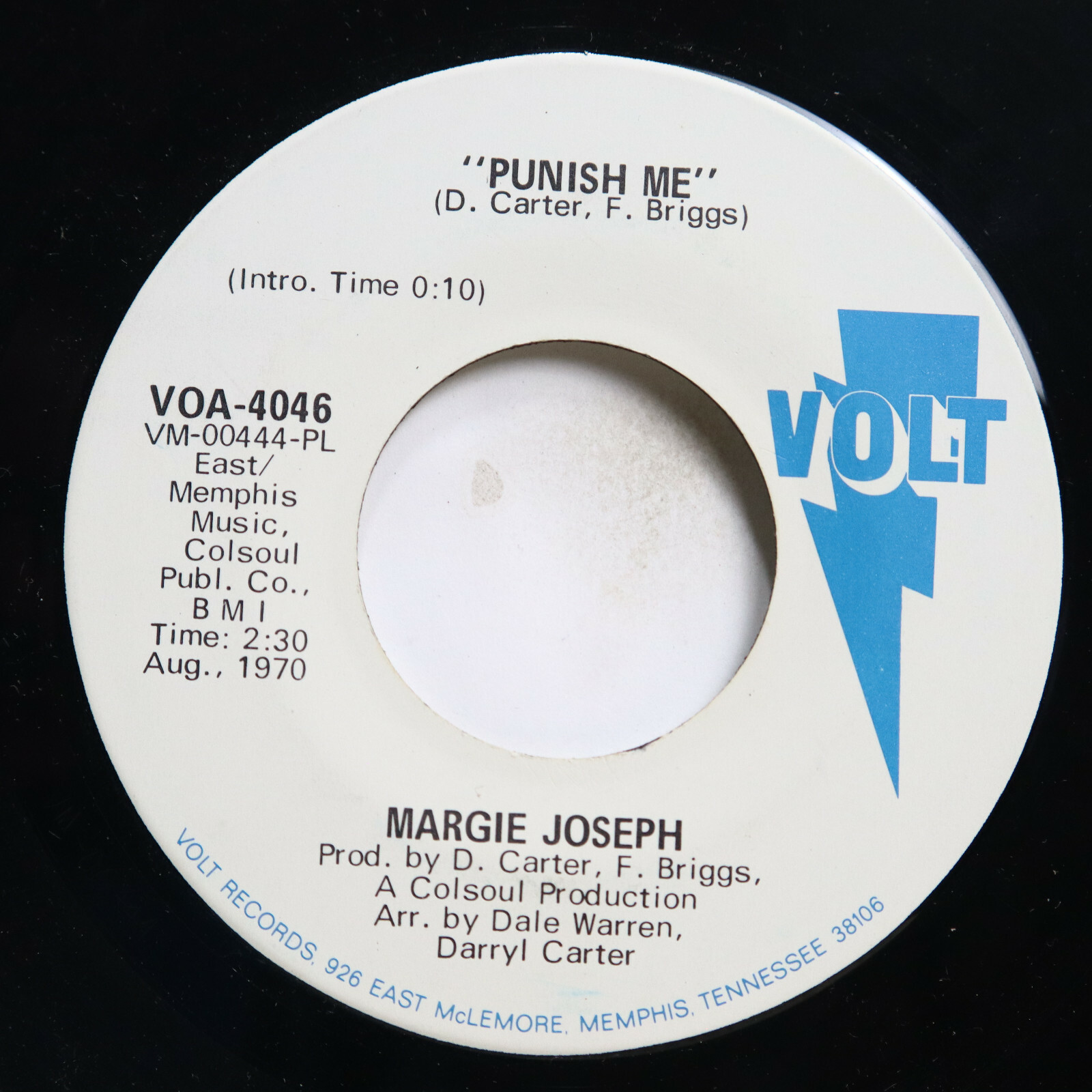 MARGIE JOSEPH - PUNISH ME / SWEETER TOMORROW - SOUL 45