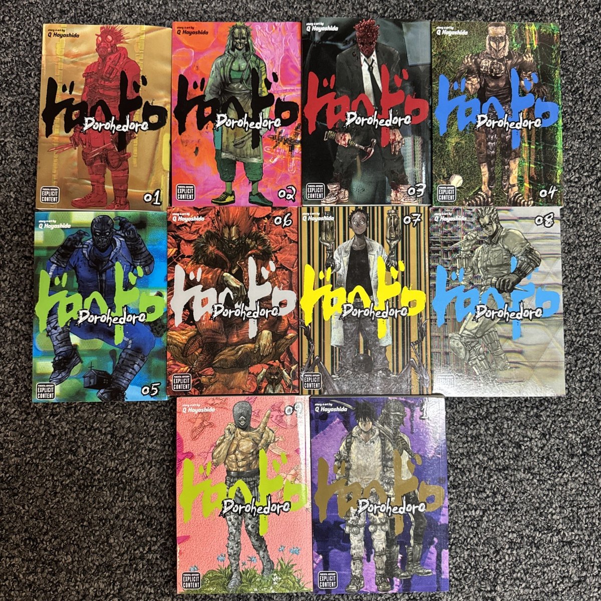 Lotto manga Dorohedoro vol 1-10 set commercio inglese tascabile di Q Hayashida