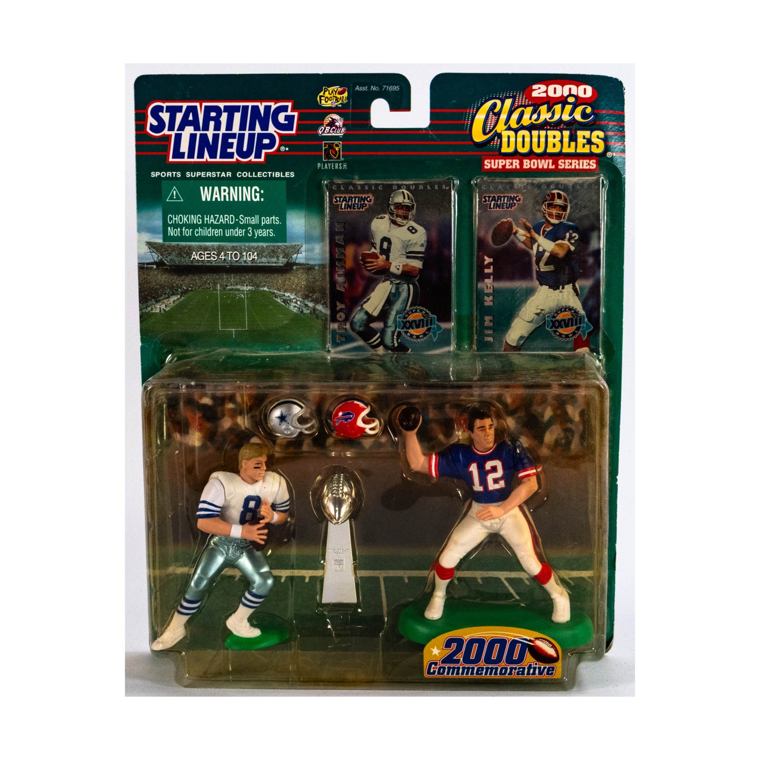 Kenner Action Figure Classic Doubles Super Bowl Series - Troy Aikman VG+/Mint