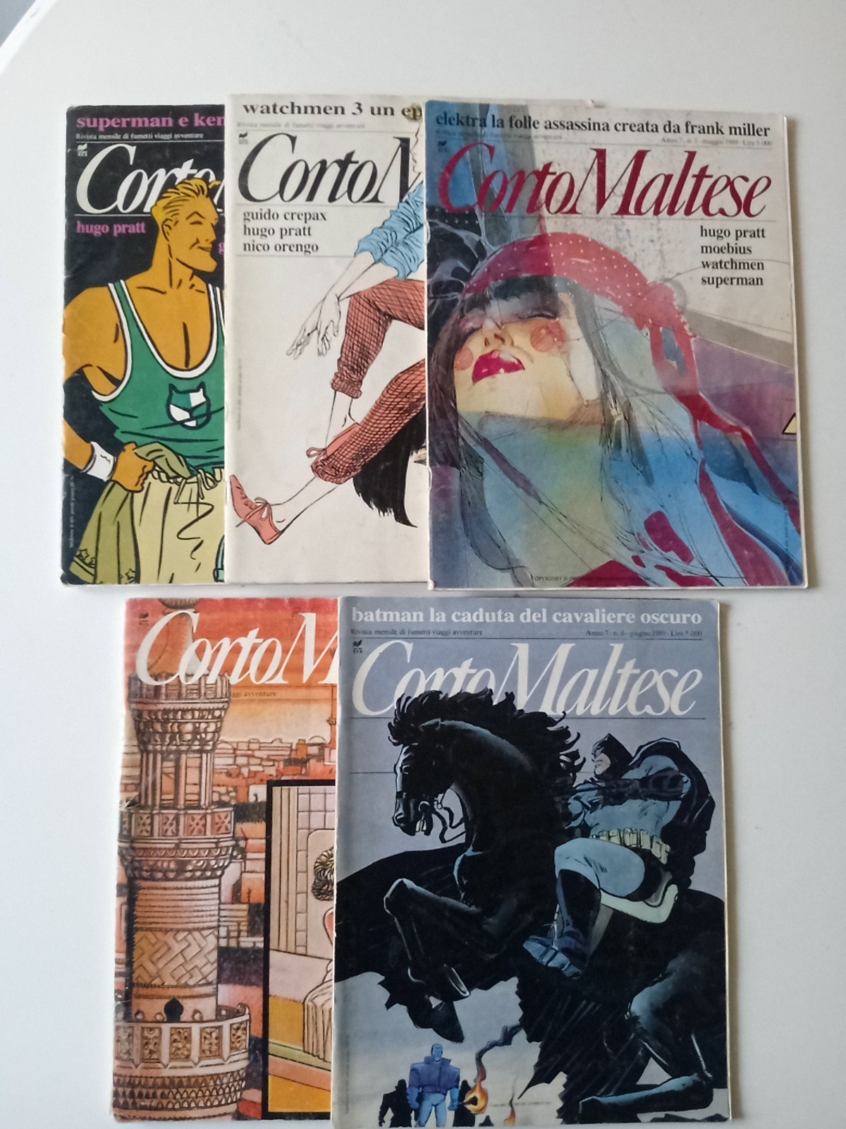 Lotto Corto Maltese, Numeri 3/4/5/6 1989, Numero 8/1990.