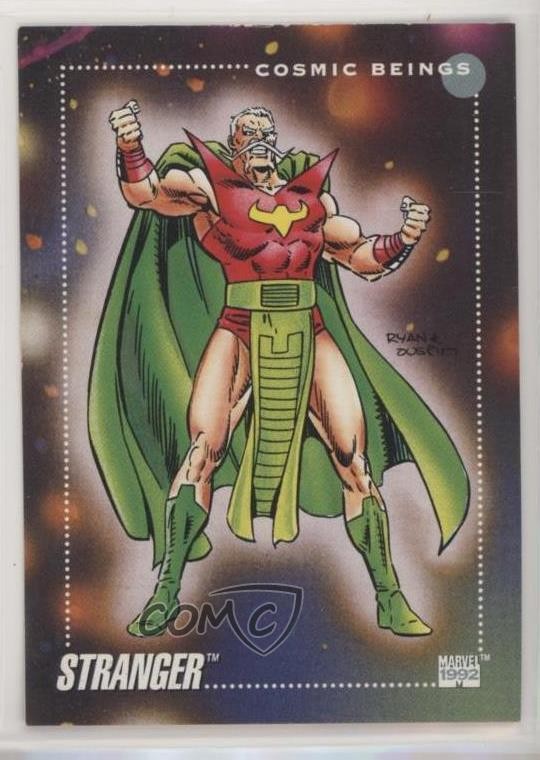 1992 Impel Marvel Universe Serie III Cosmic Beings Stranger #158 0nl0