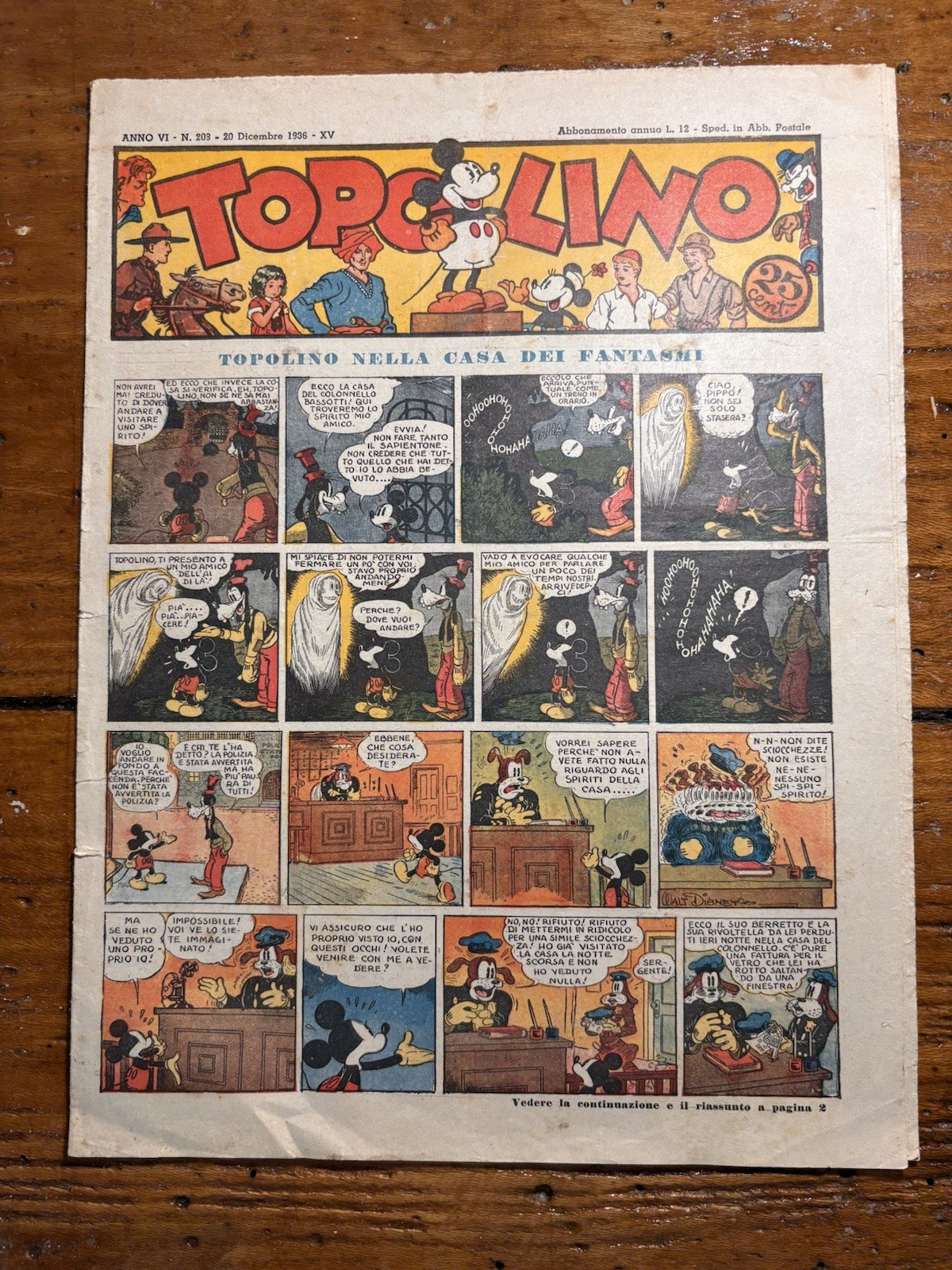Topolino giornale n.203 1936 non rifilato