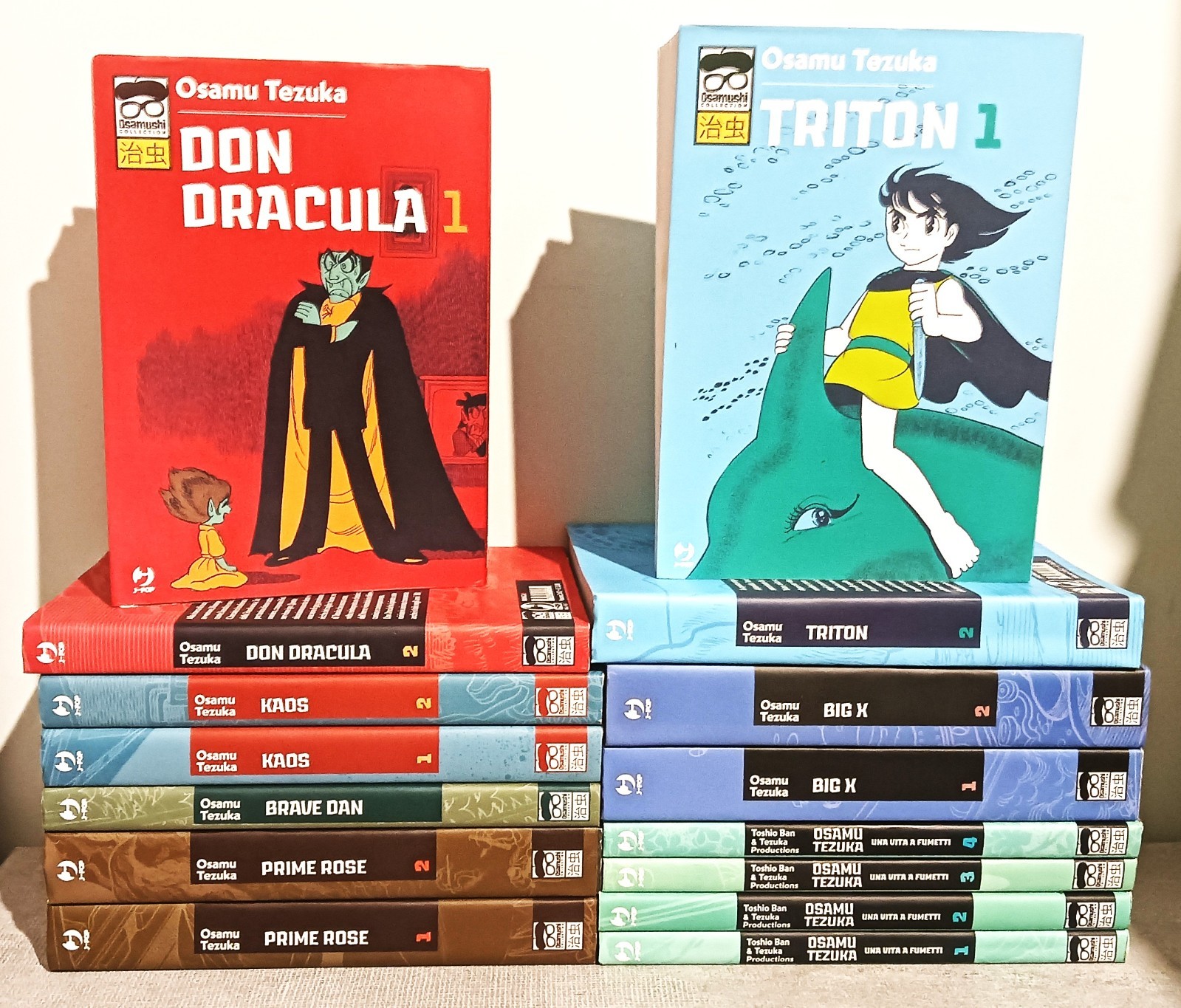 TUTTO OSAMU TEZUKA 15 VOLUMI OSAMUSHI COLLECTION JPOP TRITON BIG X KAOS DRACULA