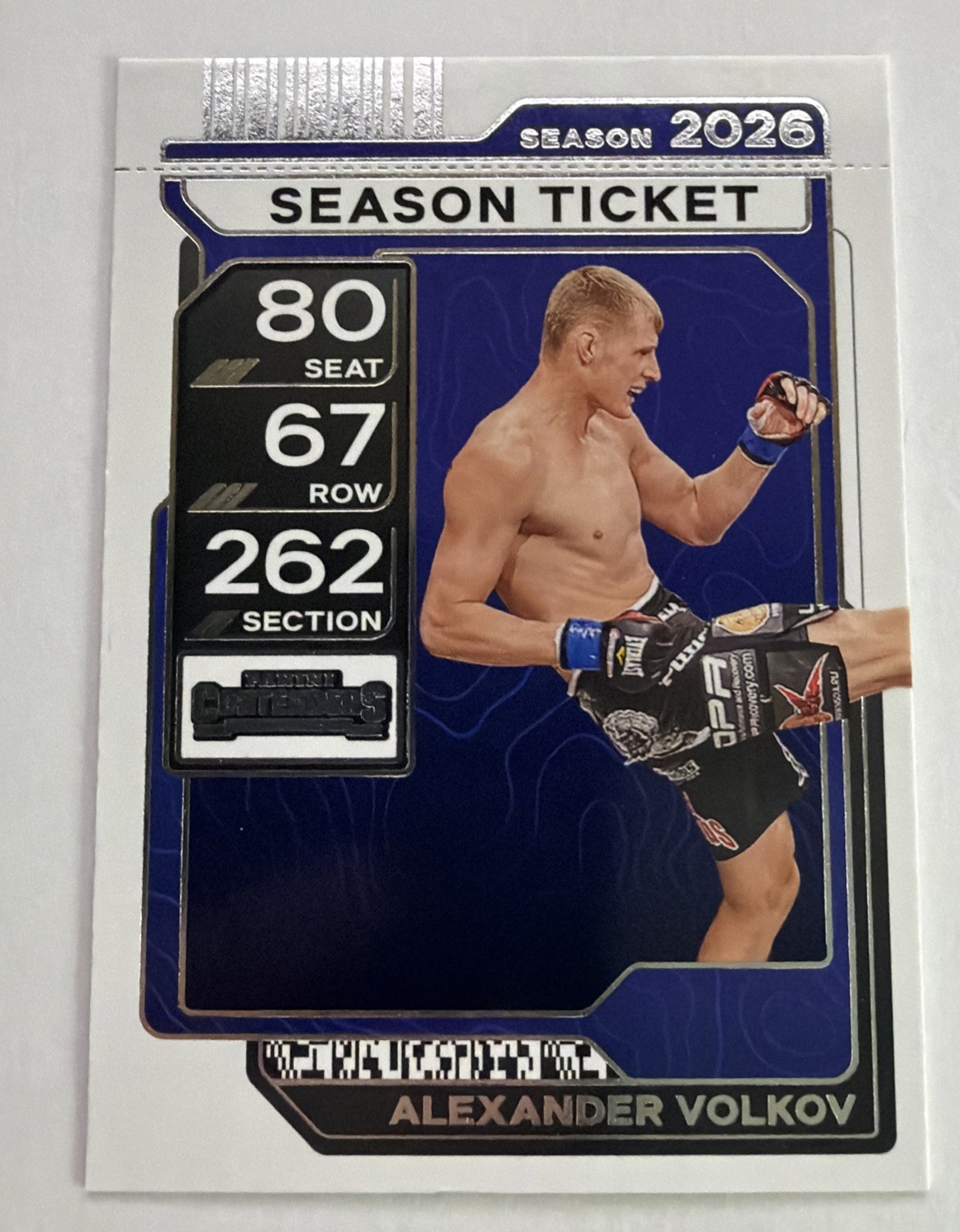 2026 Panini Contenders PFL MMA - Alexander Volkov #61 Silver