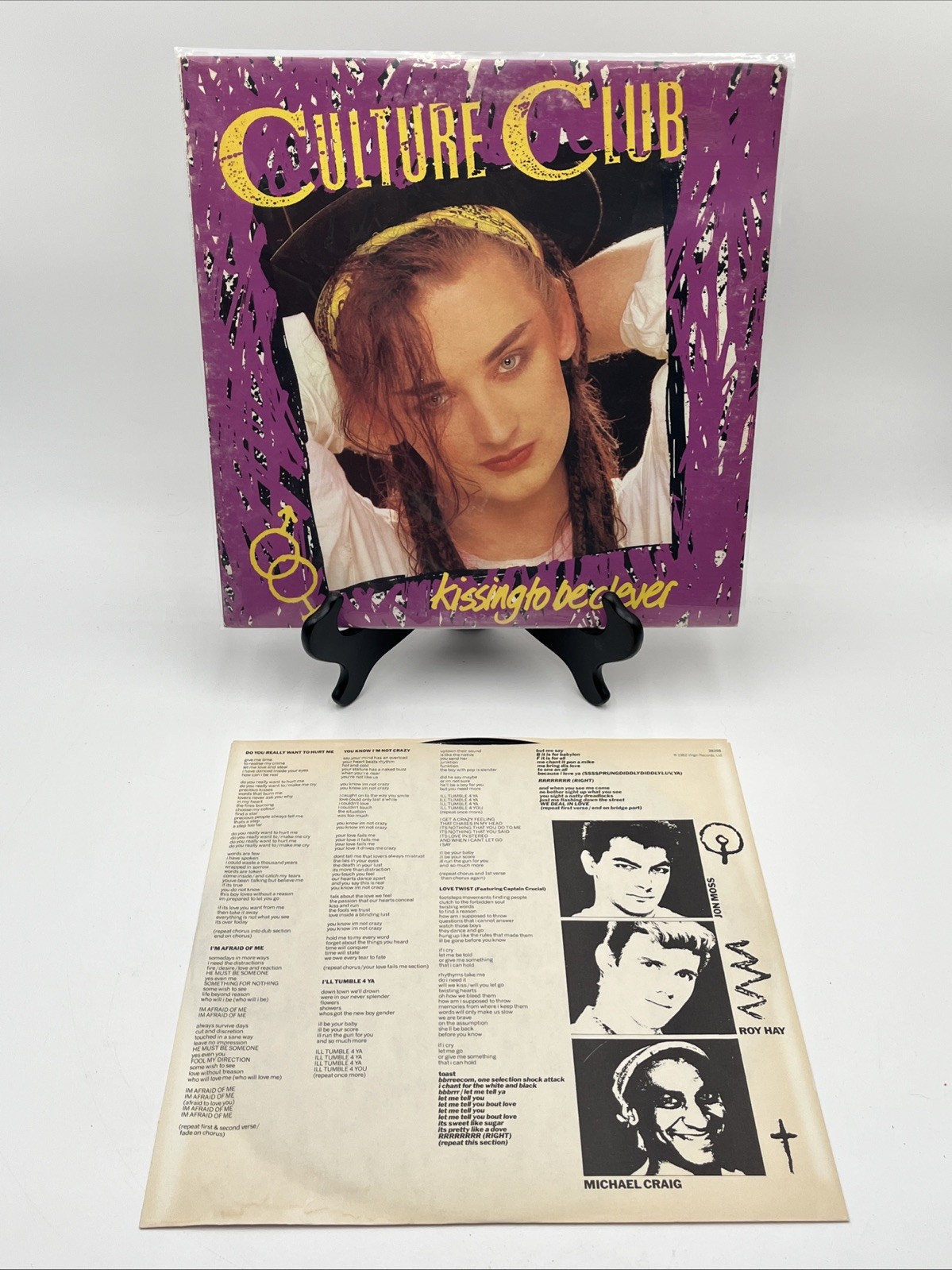 Culture Club Kissing To Be Clever Vintage Vinyl LP 1983 Epic Record FE-38398