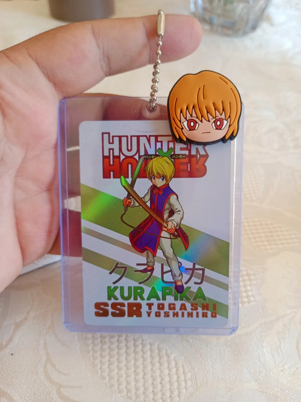 Portachiavi o segnalibro con carta hunter x hunter