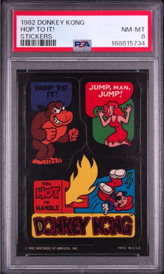 Topps Donkey Kong 1982 - Saltaci! - PSA 8