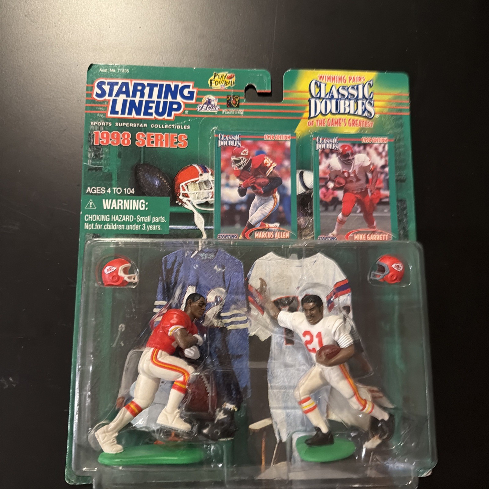 Starting Lineup Classic Doubles Marcus Allen Mike Garrett serie 1998 sigillato