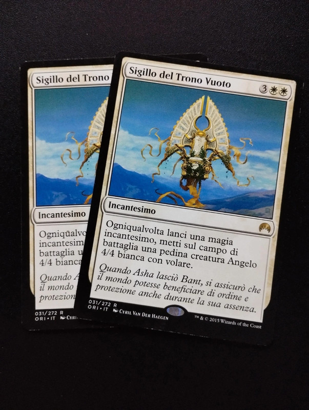 Magic the gathering mtg sigillo del trono vuoto x2