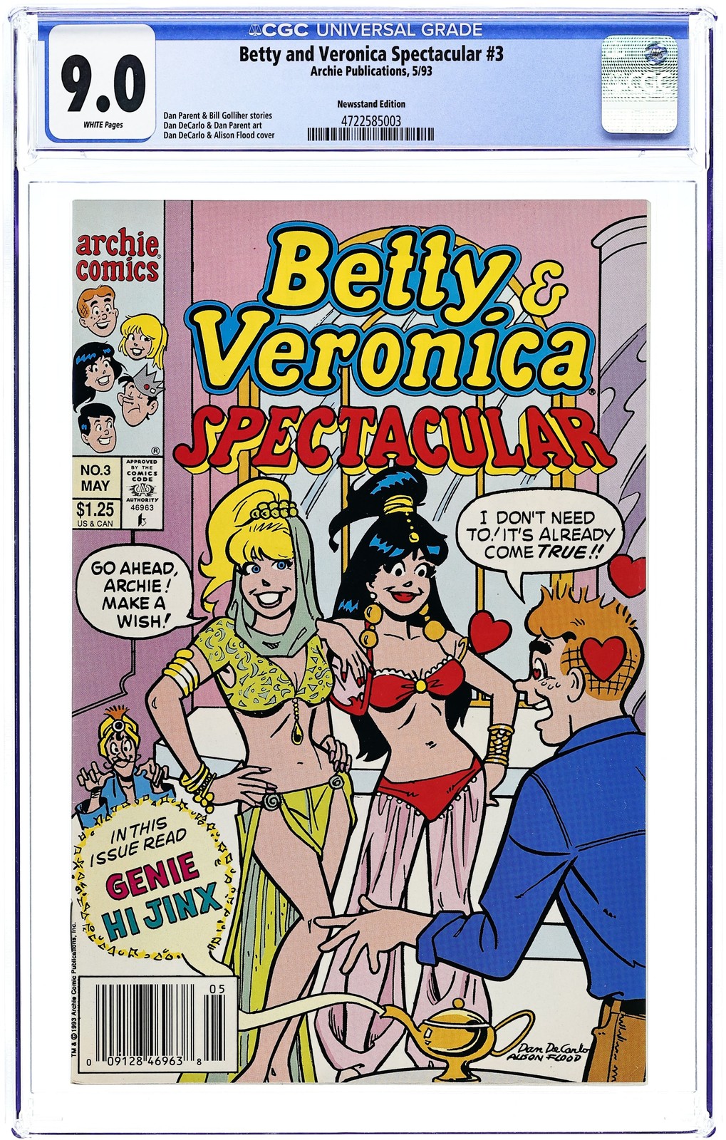 Betty and Veronica Spettacolare #3N CGC 9.0 Edicola 1993 4722585003