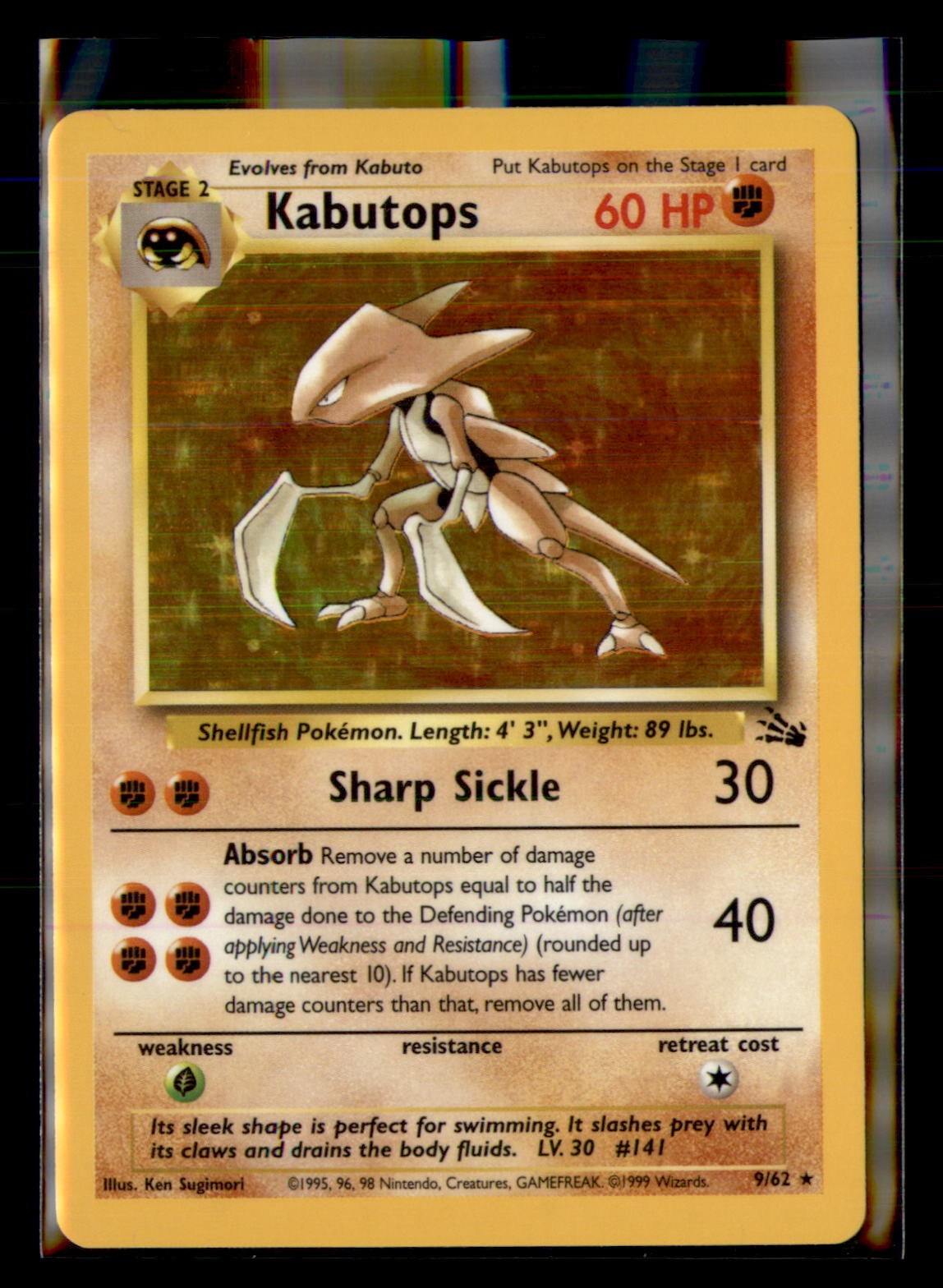 Kabutops Holo Fossil 027/110 Rare NM