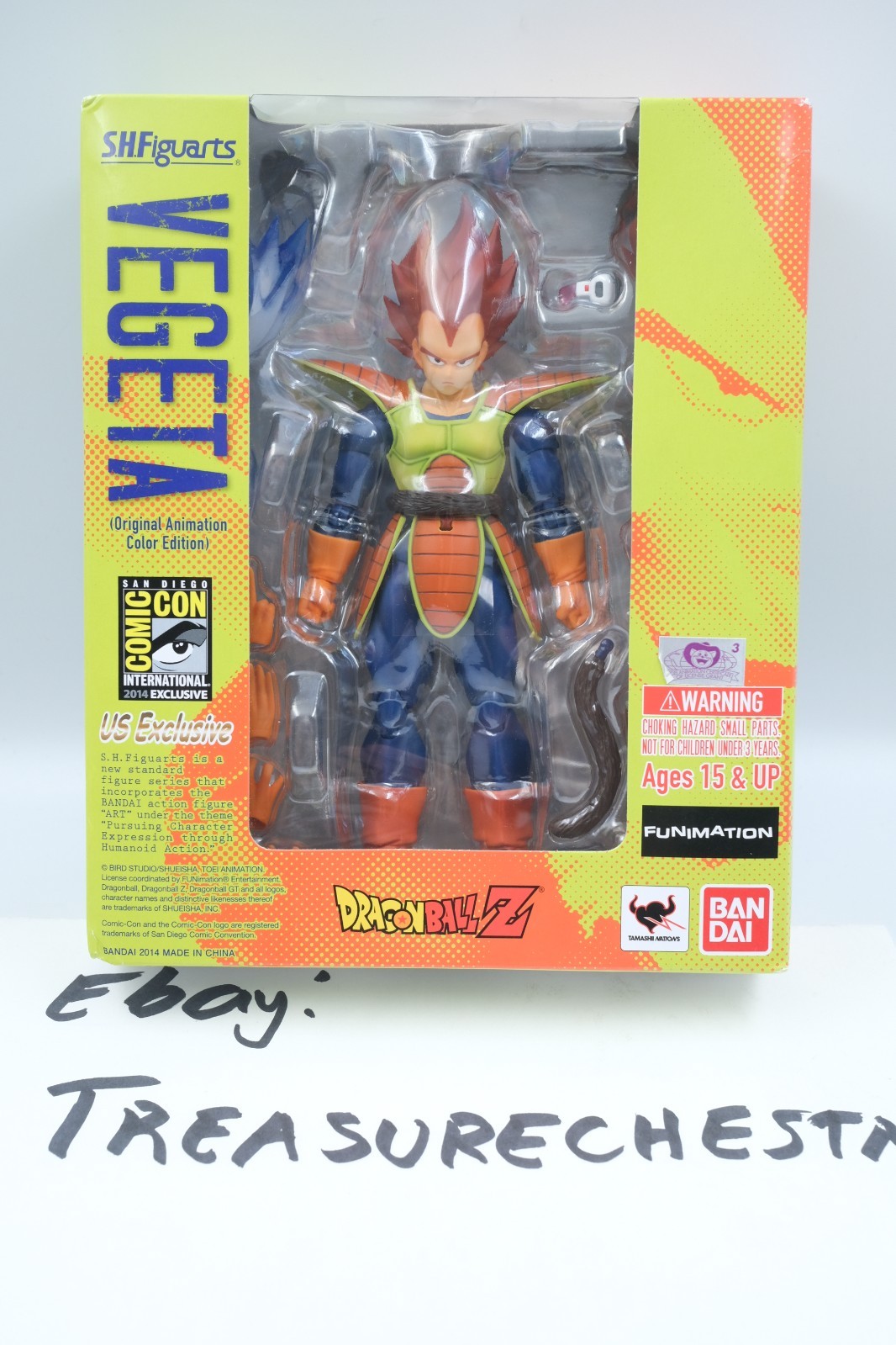 Bandai SH Figuarts 2014 SDCC Vegeta Planet Arlia Animazione Colore Ed.