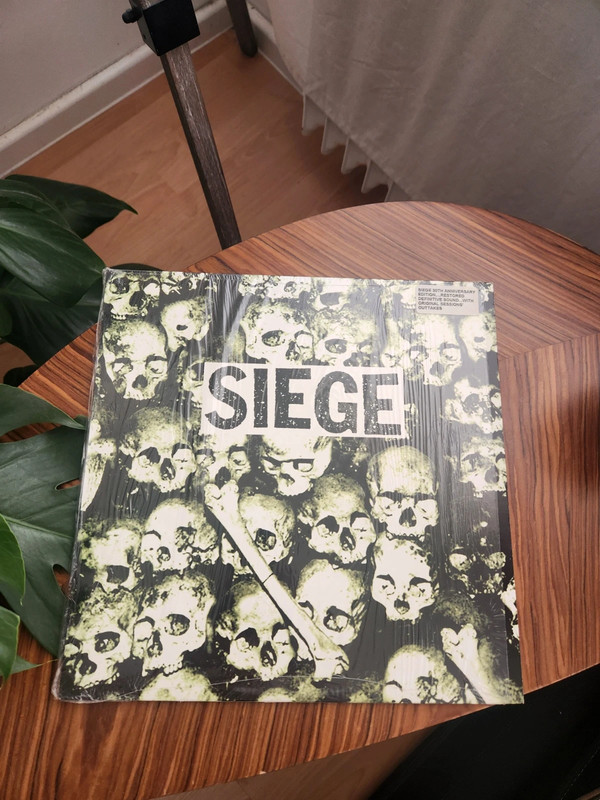 Siege Drop Dead LP vinyl record 12" deep six records green marbled punk hardcore