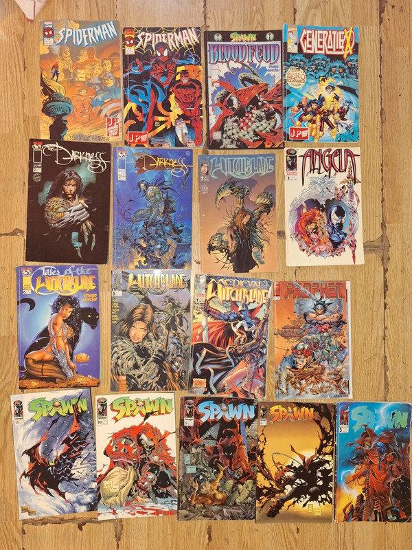 Verzameling comics Spawn Image, Marvel, Witchblade, etc ca. 1995-1997