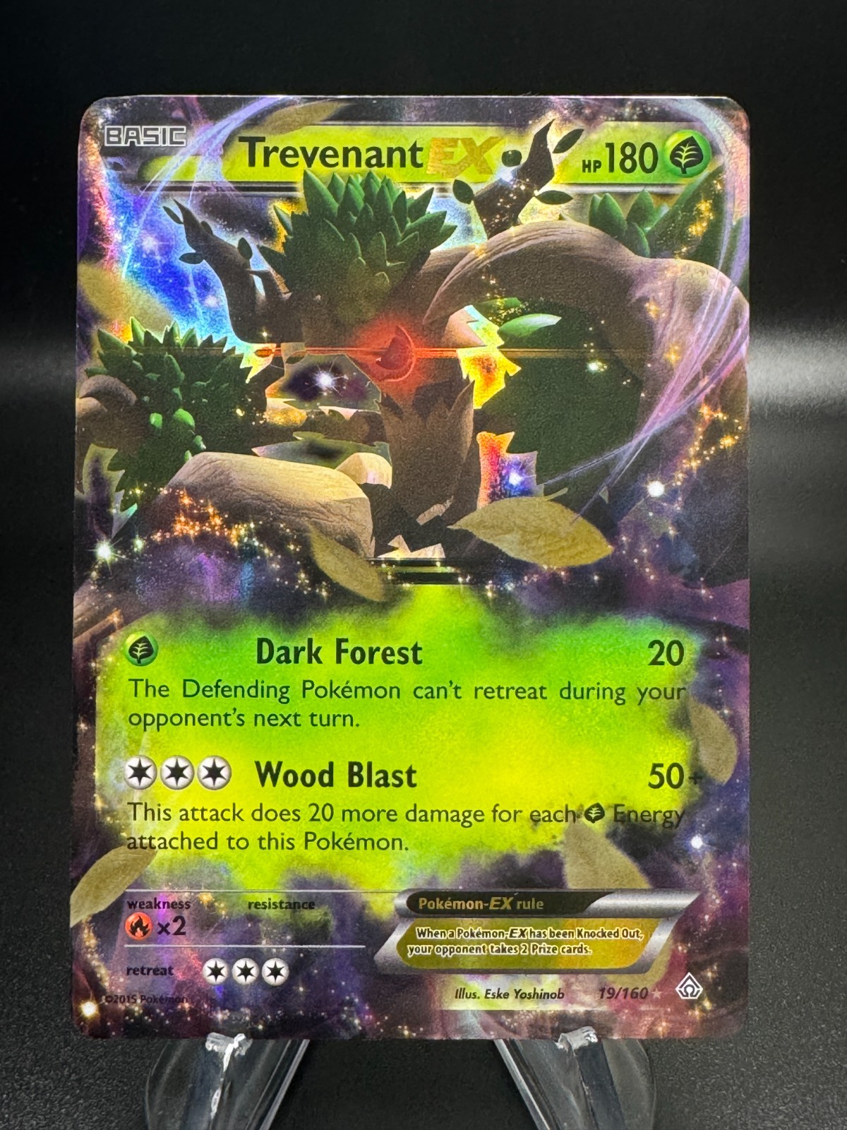Pokemon XY Scontro Primordiale TREVENANT EX Ultra Rara #19/160 2