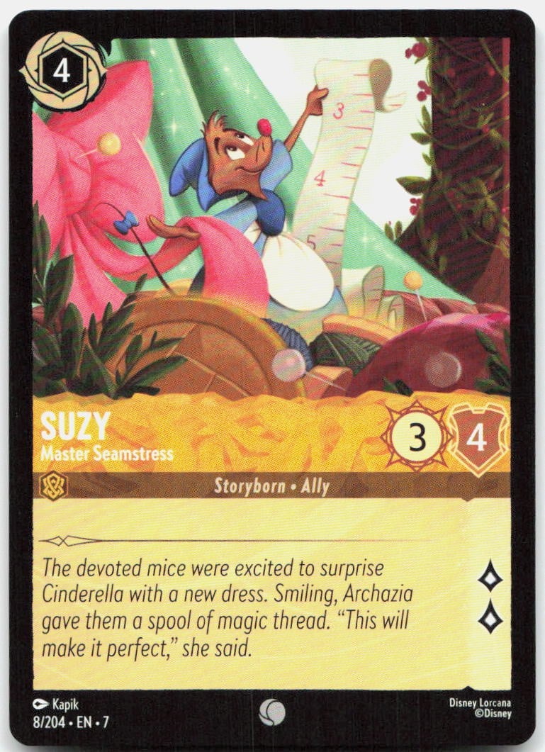 Disney Lorcana Suzy Master Sarta 8/204 Archazias Island Storyborn Ally