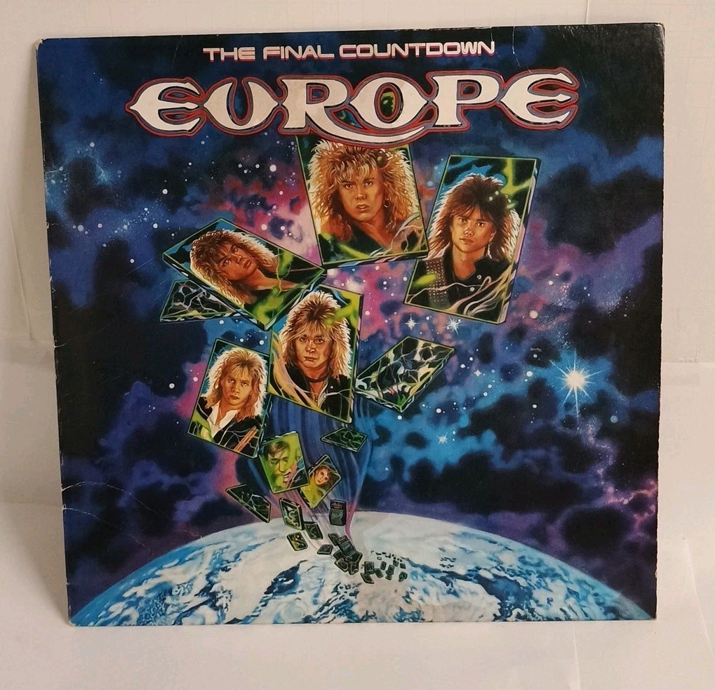 Unique Shattered Glass Sleeve Final Countdown Europe Lp 1987 Dlp