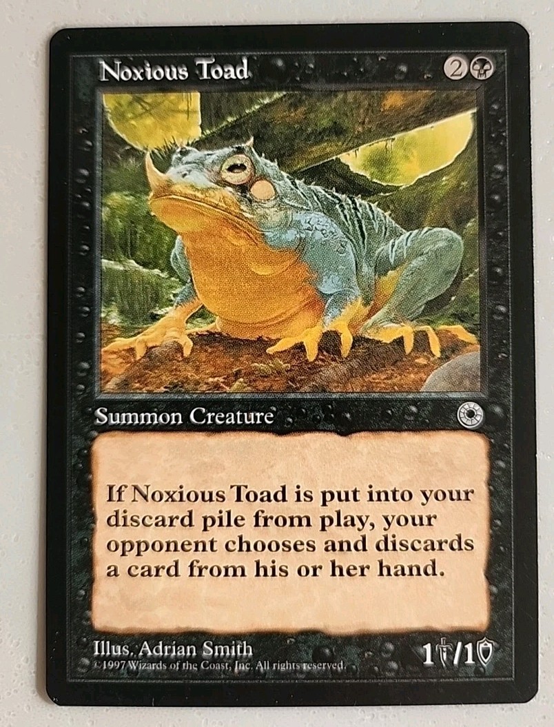 Noxious Toad Portal regolare quasi nuovo MTG 