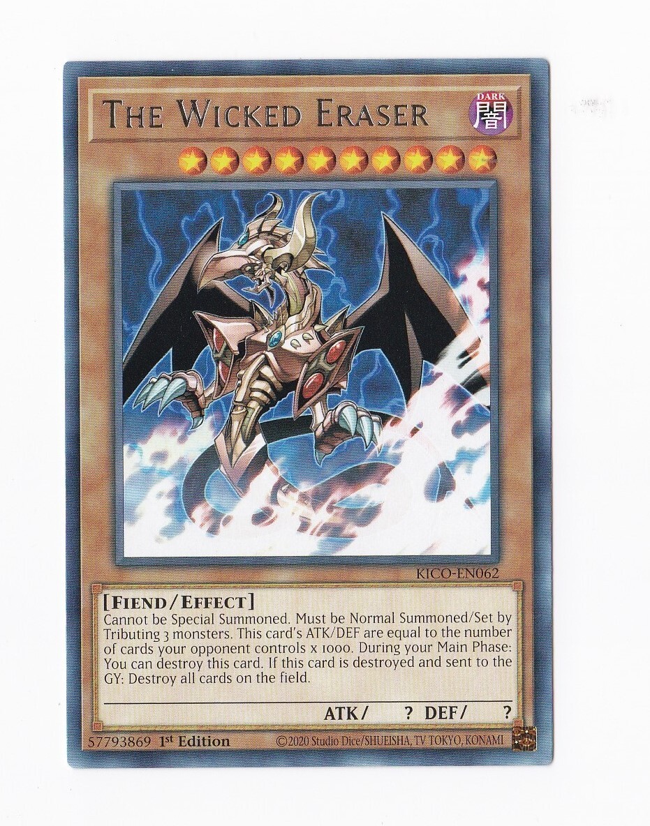 Konami YuGiOh 2020! 1ª Edizione - La Gomma Malvagia KICO-EN062