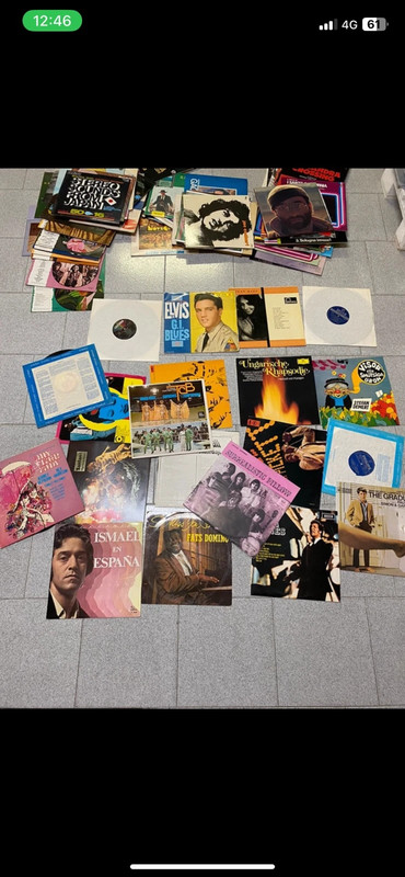 Lotto 15 vinili pop, soul e rock anni 60-70 - Elvis, Santana, Fats Domino
