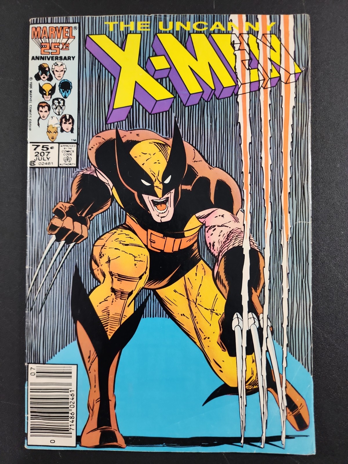 Uncanny X-Men #207 VG+ Edicola Classica Copertina Wolverine Marvel Comics 1986