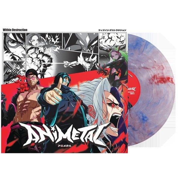 WITHIN DESTRUCTION - ANIMETAL (LTD. CLEAR W. RED WHITE BLUE MARBLE VINYL LP NEU