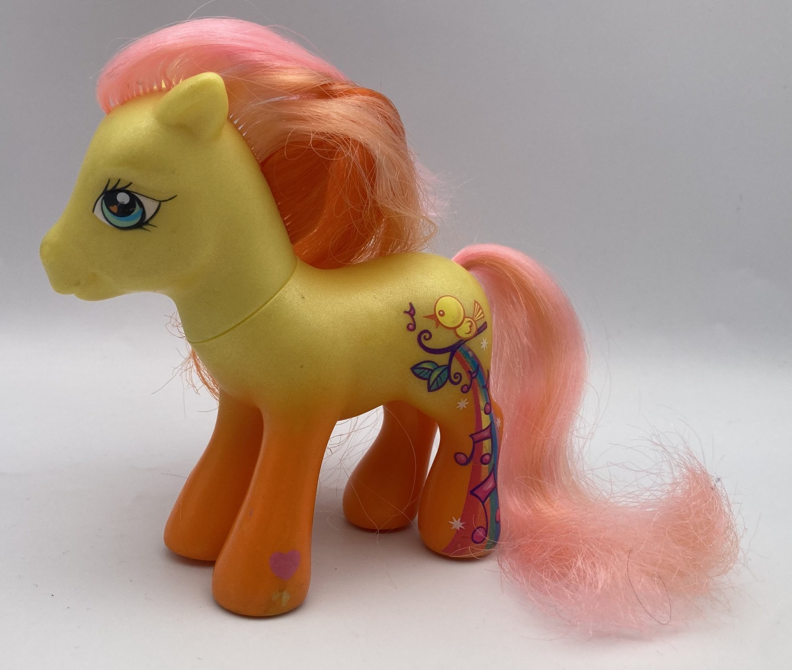 Hasbro My Little Pony MLP 4" G3 2007 giocattolo spazzolabile MORNING GLORY Rainbow Bird Cu