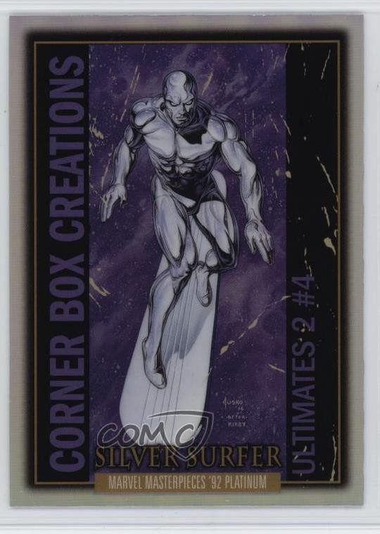2024 Marvel Masterpieces '92 Scatola Angolare Creazioni Arcobaleno Argento Surfer 3c2
