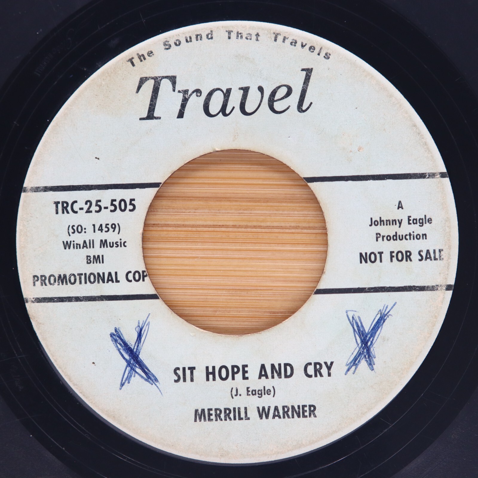 MERRILL WARNER - SIT HOPE AND CRY /DON'T LET ME DREAM - OBSCURE COUNTRY 45 PROMO