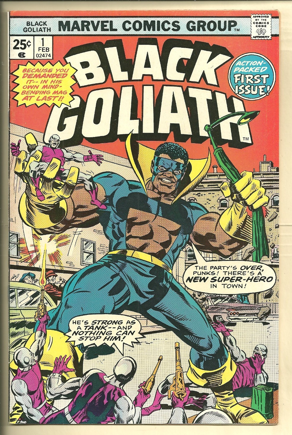 Golia Nera #1 VF (1976) Origine di Golia Nera raccontata. Copertura Rich Buckler!