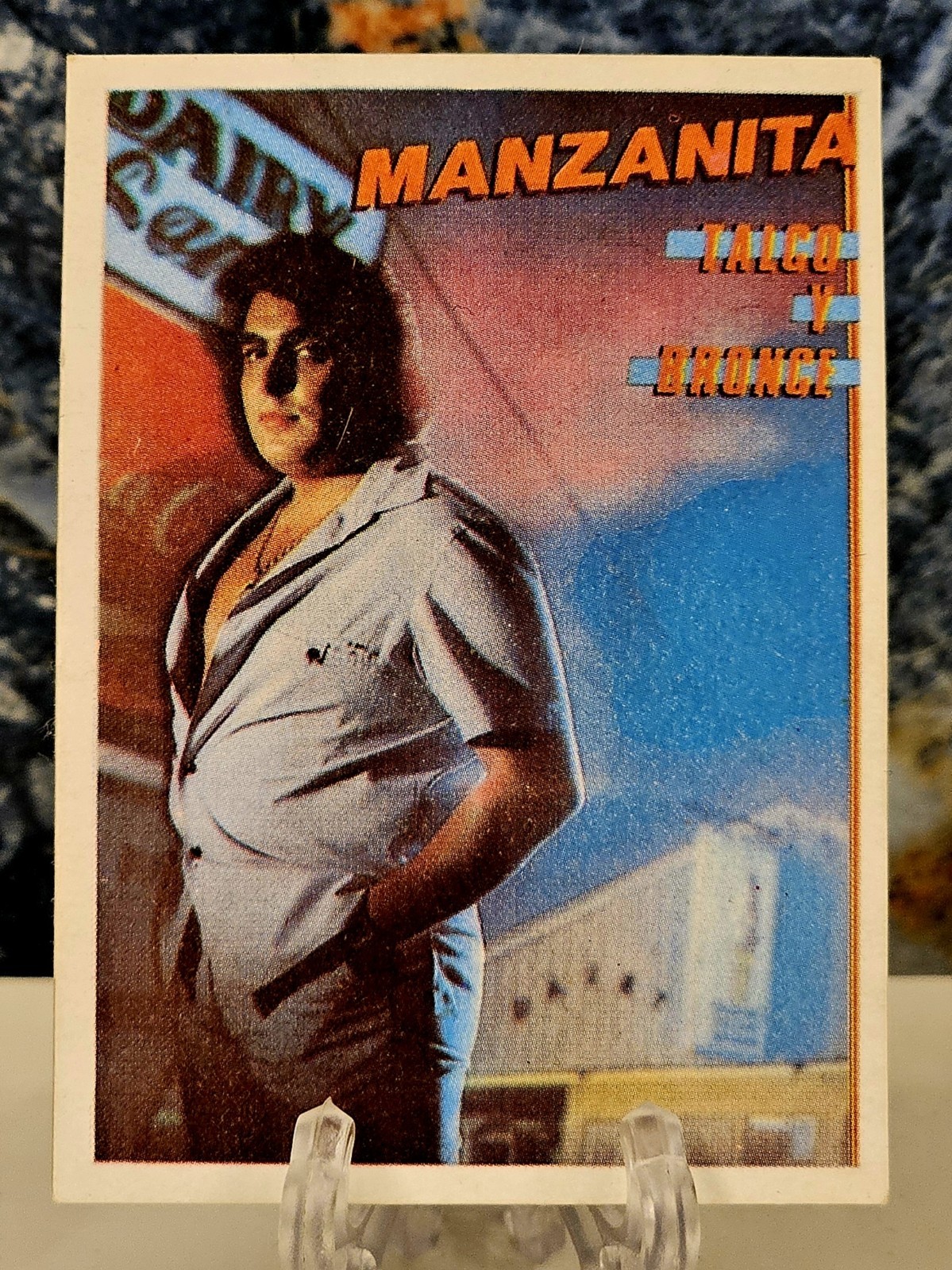 CROMO  MANZANITA   1982 CARD MAGA Show de Estrellas  #92 Collectible Retro Rare