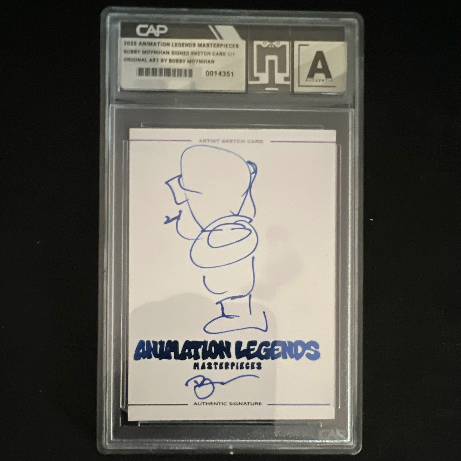 Hollywood 2025 Animazione Leggende Bobby Moynihan 1/1 Schizzo Auto