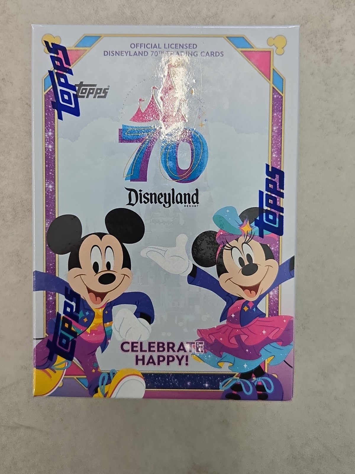 2025 Topps 70th Anniversary Disneyland Value Blaster Box sigillato in fabbrica!