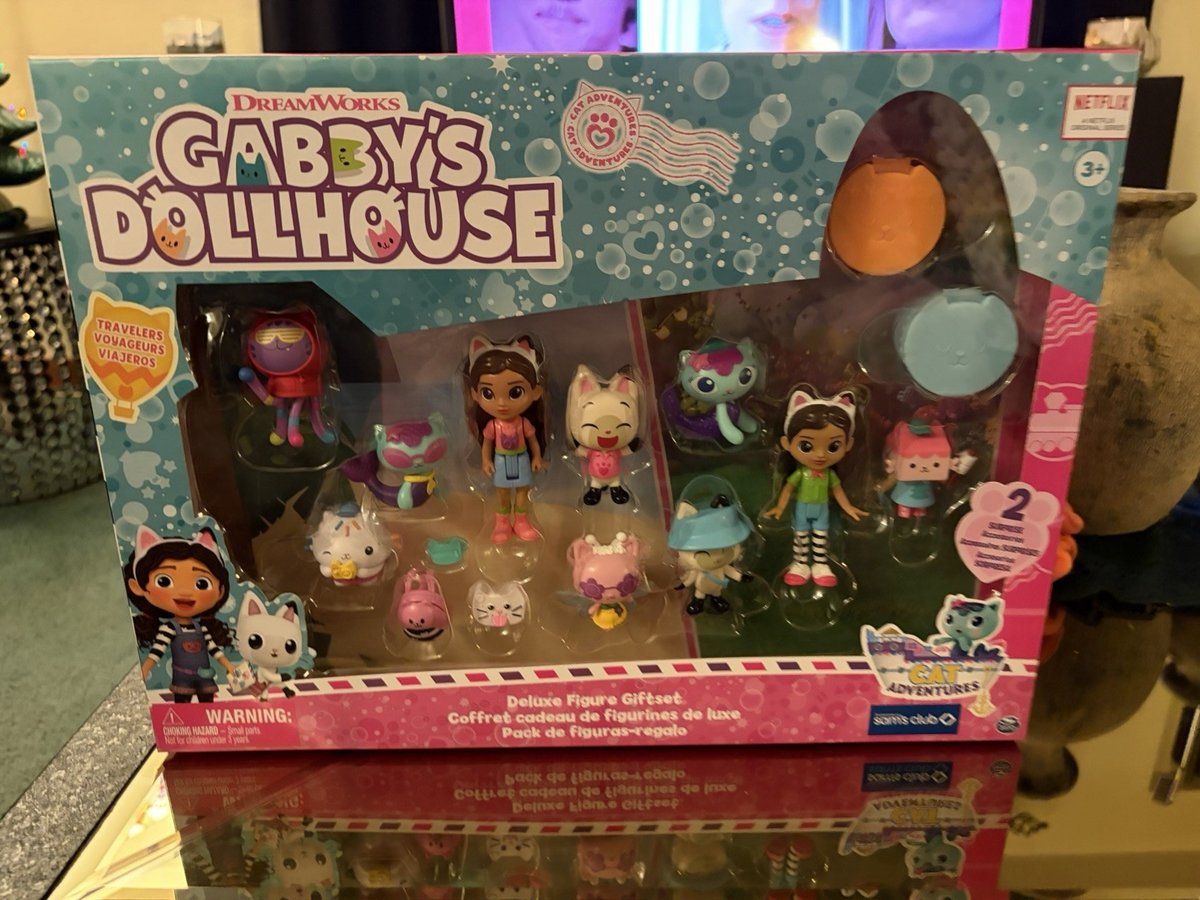 Nuovo Gabby's Dollhouse Deluxe Figure Giftset "Cat Adventures" 2 Sorprese Inc.