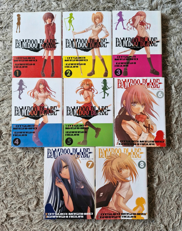 Lot Manga Bamboo Blade 8 Tomes