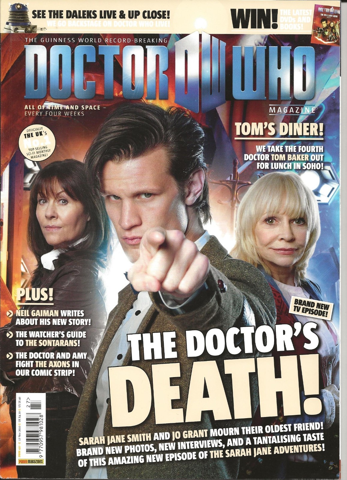 Doctor Who Magazine Issue 427 November 2010 Matt Smith Lis Sladen & Katy Manning