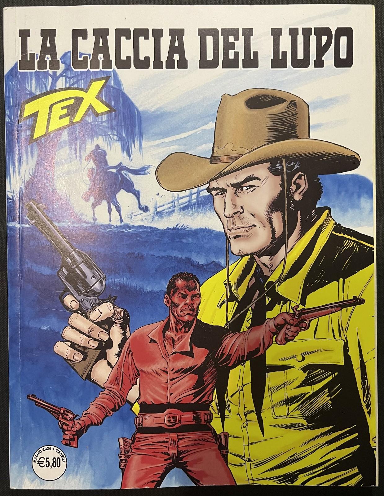 Tex n. 787 La Caccia del Lupo Bonelli 2026 Ruju Rotundo Claudio Villa